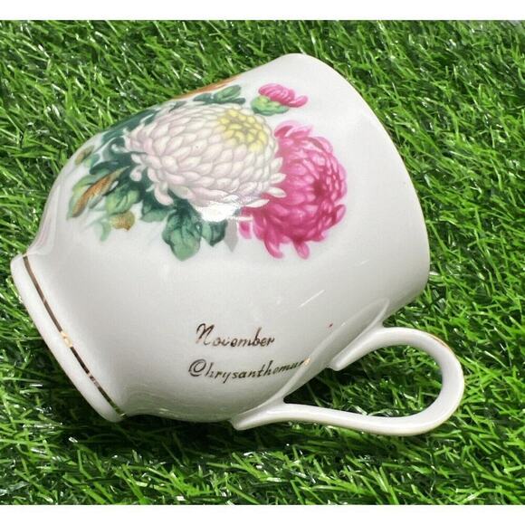 Vintage Norcrest Fine China Tea Cup Saucer‎ Set November Chrysanthemum - Picture 6 of 9